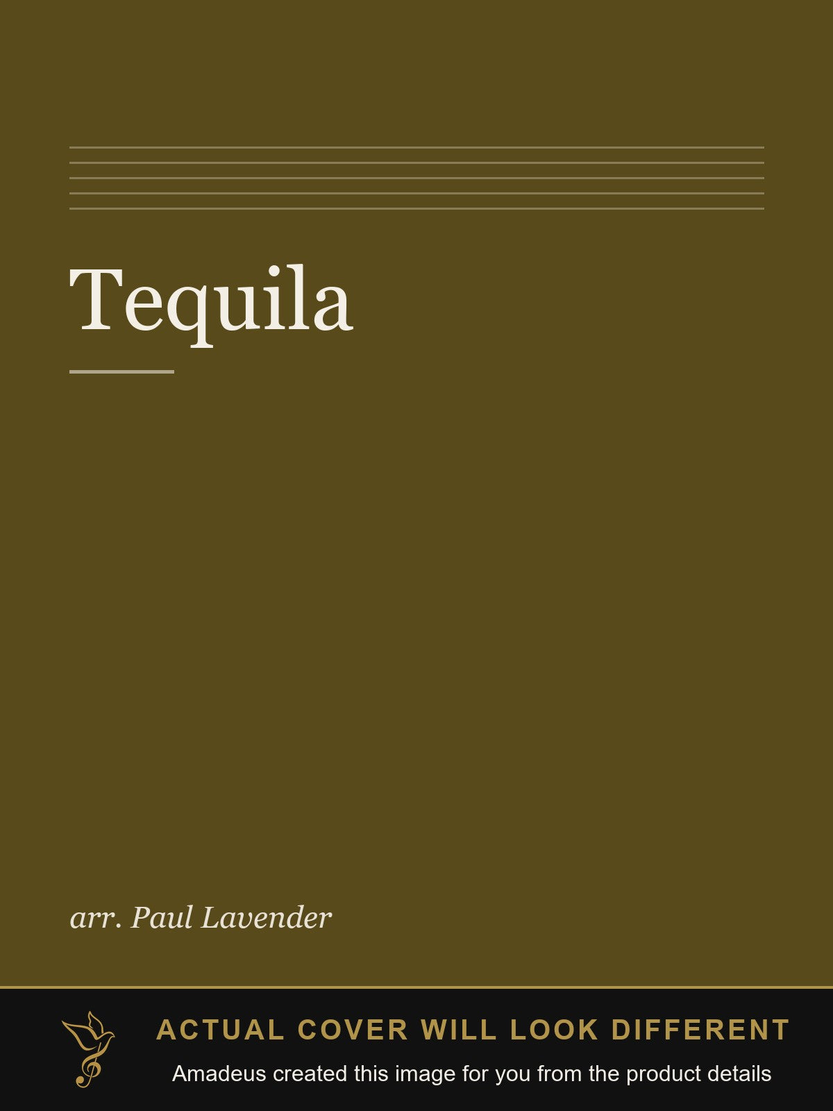 Tequila - Amadeus created this image from the product details; the actual cover will look different