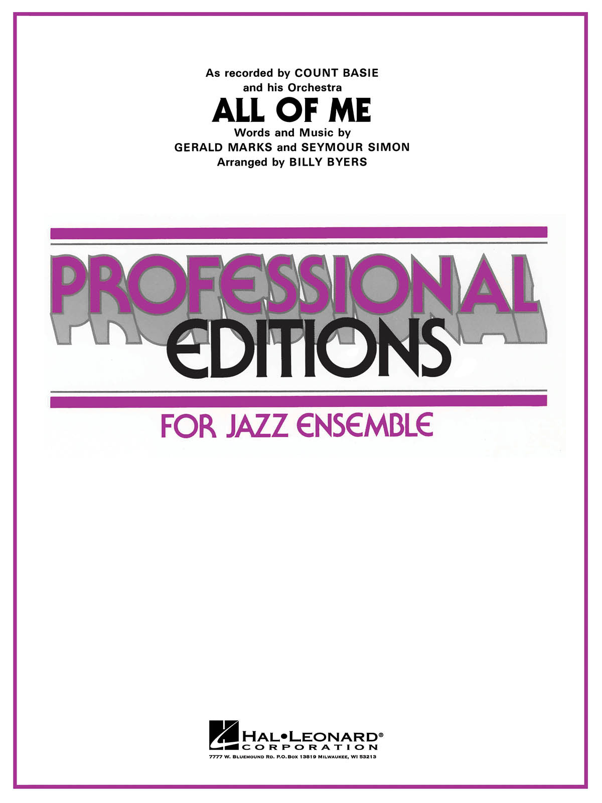 Product Cover for All of Me (Original Edition)
