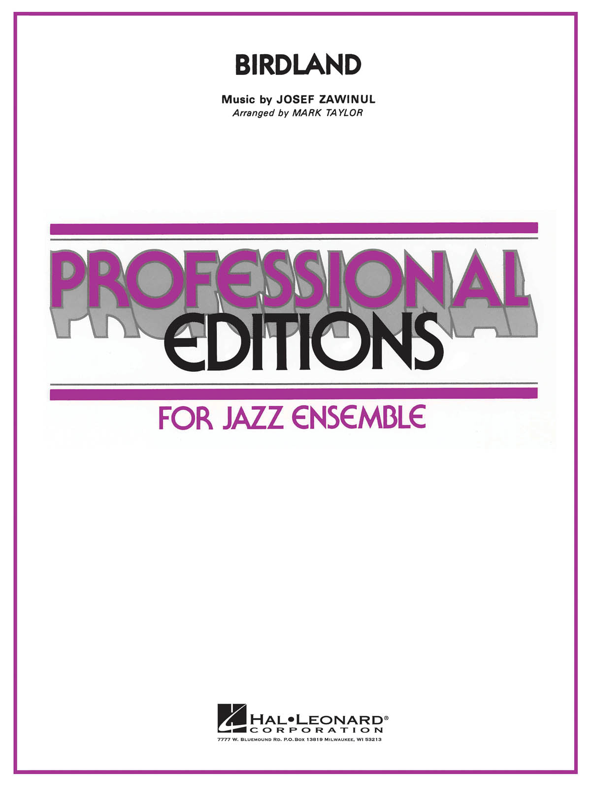 Product Cover for Birdland - Jazz Ensemble