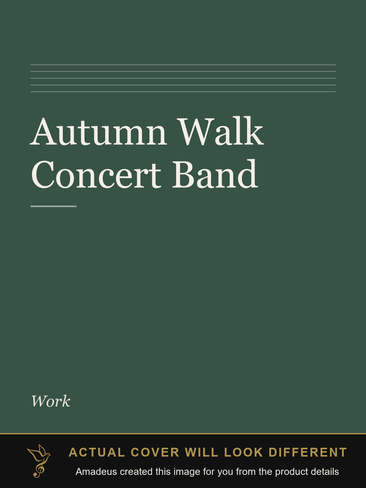 Autumn Walk                     Concert Band - Amadeus created this image from the product details; the actual cover will look different