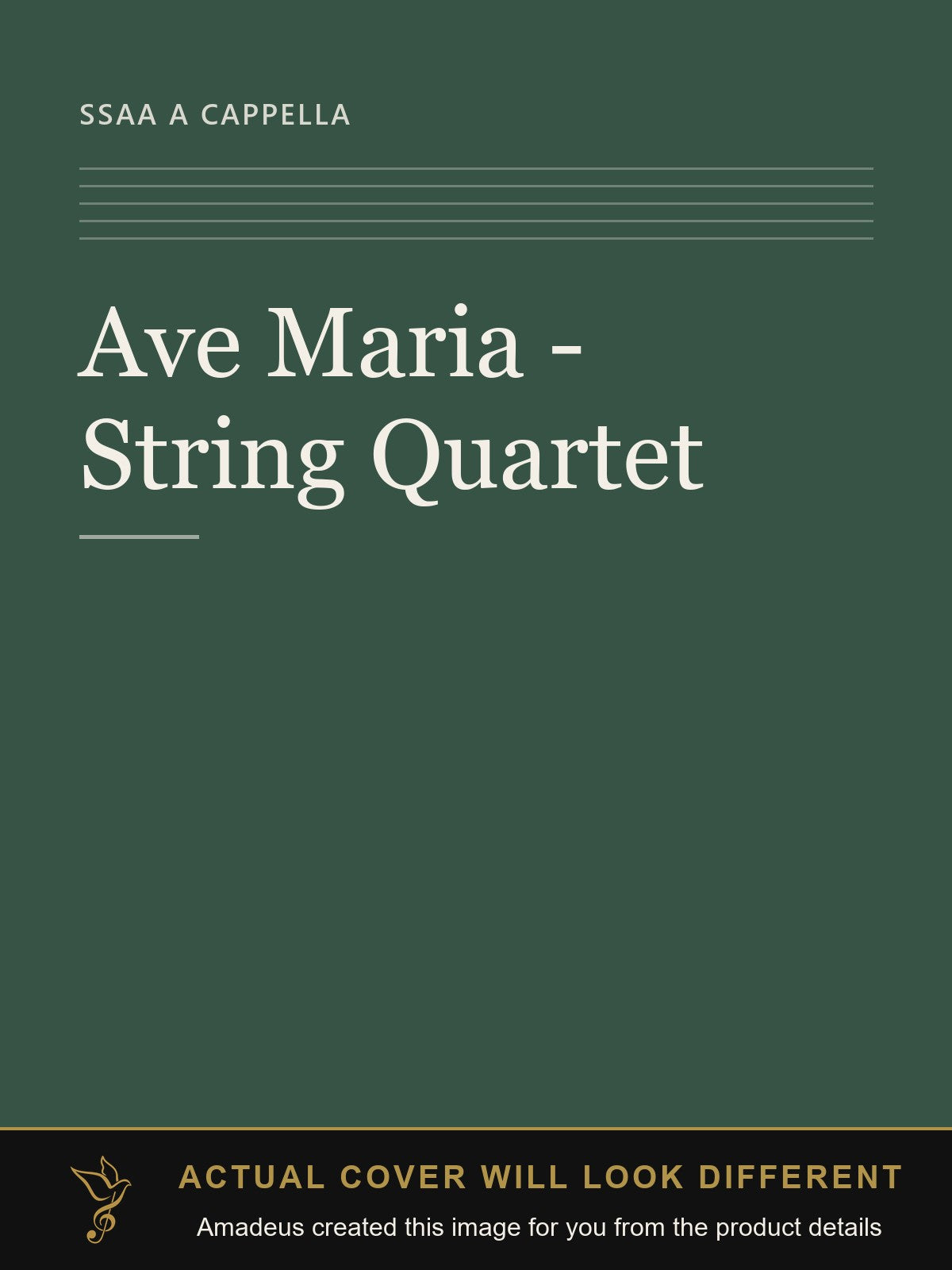 Ave Maria - String Quartet - Amadeus created this image from the product details; the actual cover will look different