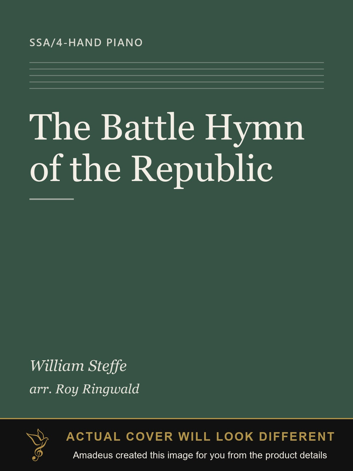 The Battle Hymn of the Republic - Amadeus created this image from the product details; the actual cover will look different