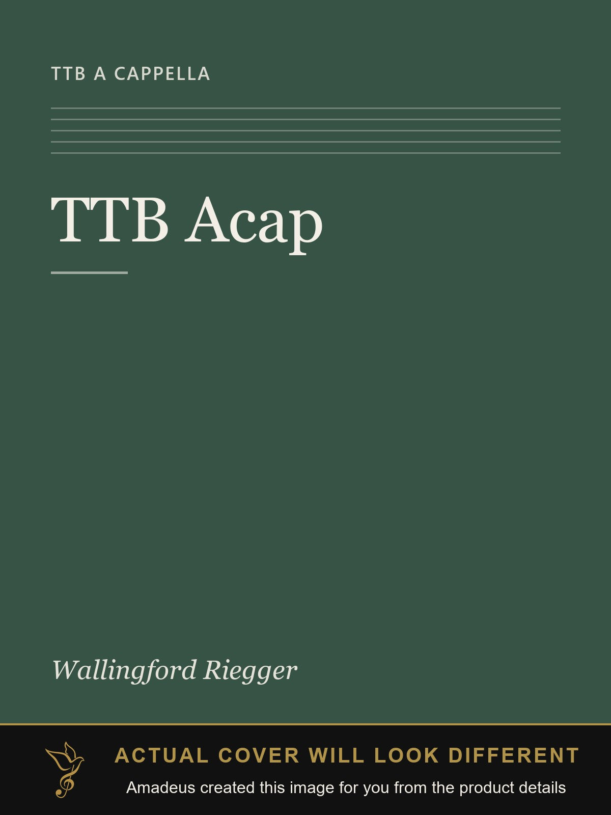 TTB Acap - Amadeus created this image from the product details; the actual cover will look different