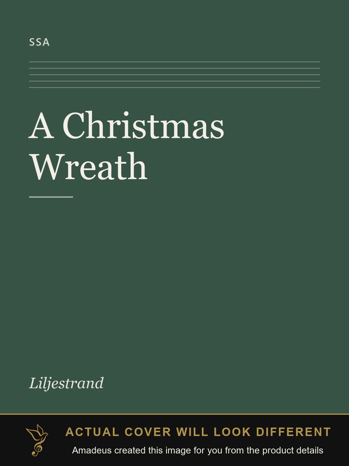 A Christmas Wreath - Amadeus created this image from the product details; the actual cover will look different