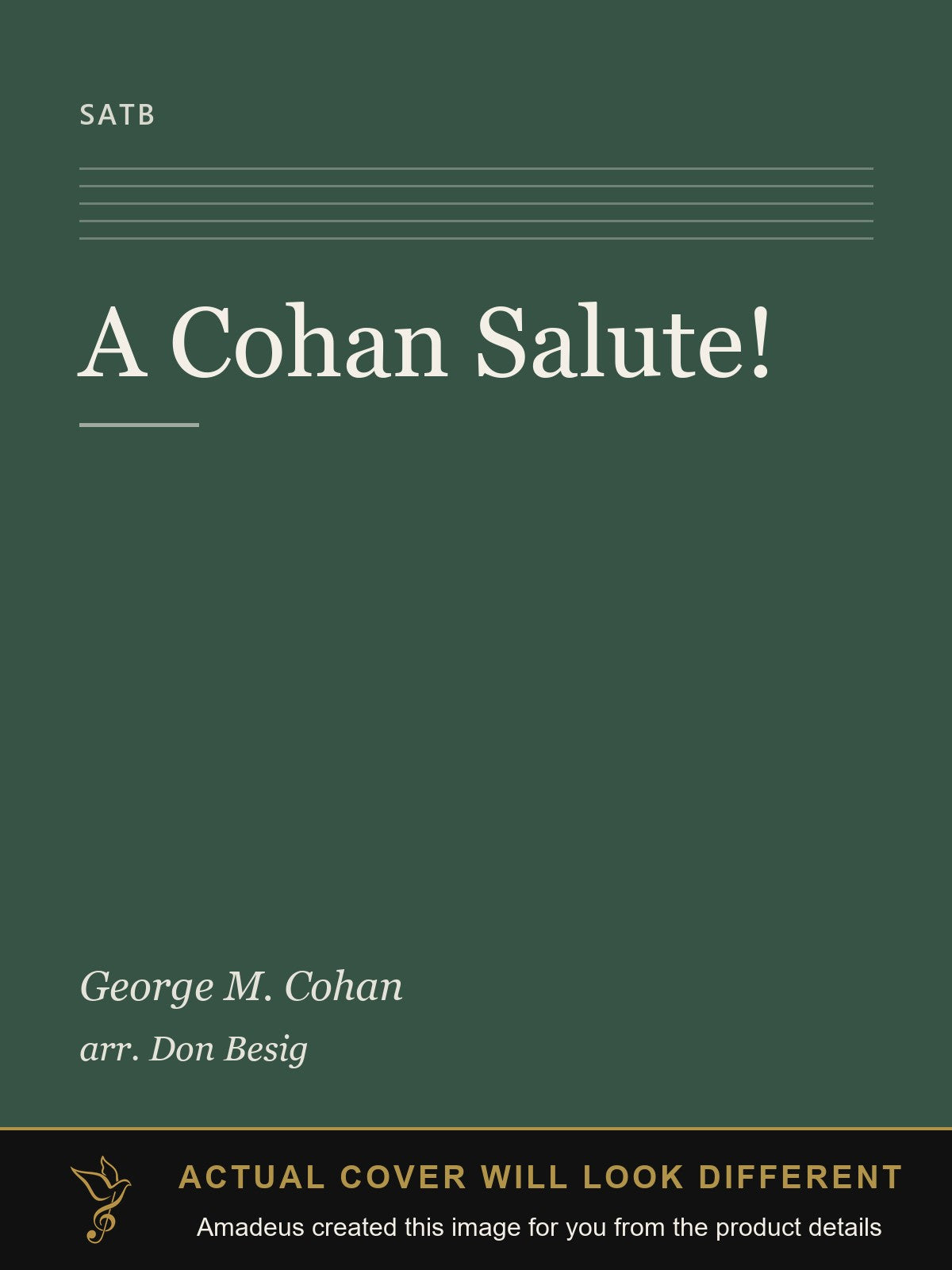 A Cohan Salute! - Amadeus created this image from the product details; the actual cover will look different