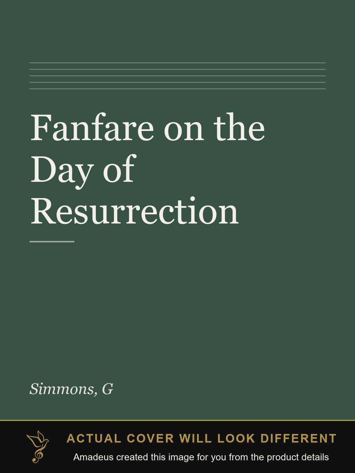 Fanfare on the Day of Resurrection - Amadeus created this image from the product details; the actual cover will look different