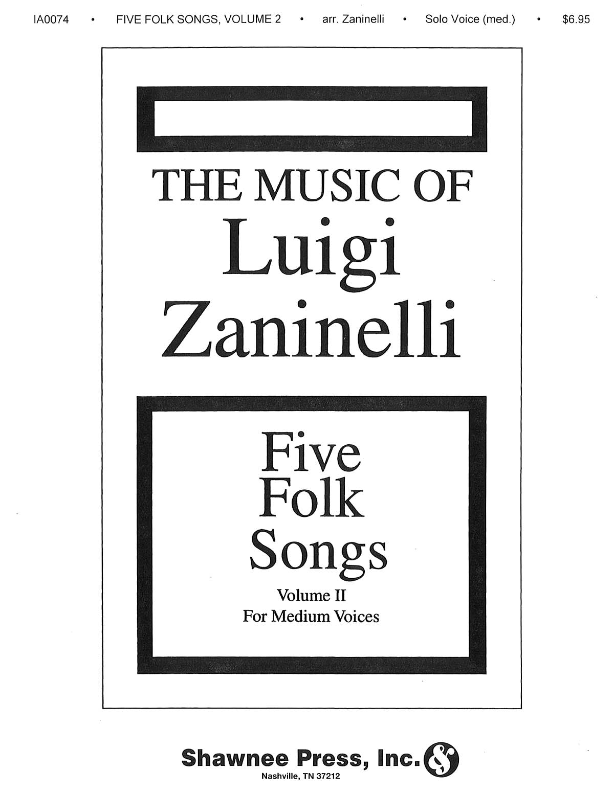 Product Cover for Five Folk Songs II