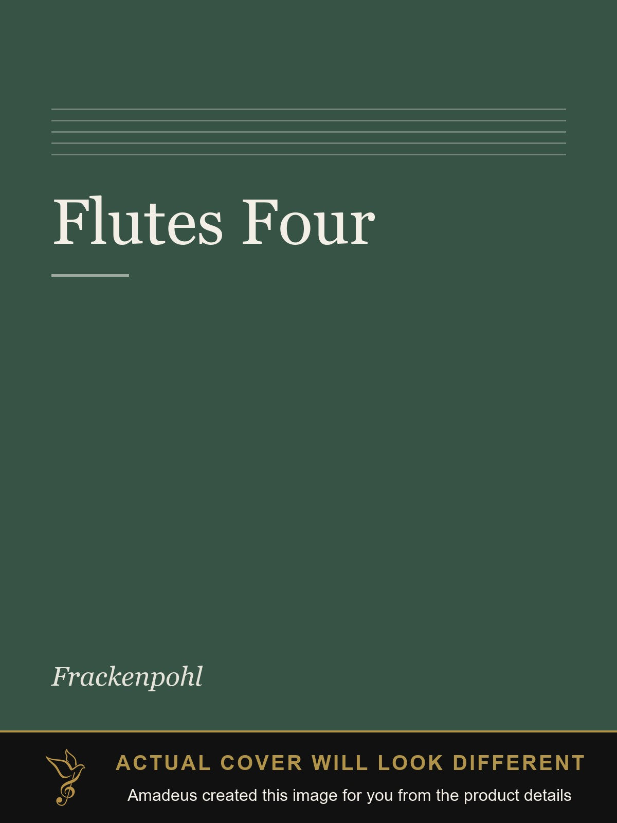 Flutes Four - Amadeus created this image from the product details; the actual cover will look different