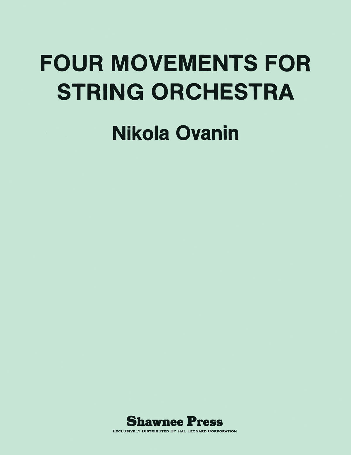 Product Cover for Four Movements for String Orchestra