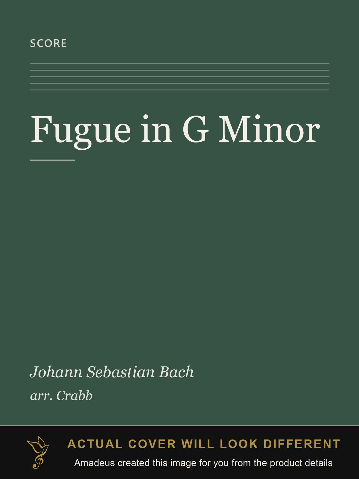 Fugue in G Minor - Amadeus created this image from the product details; the actual cover will look different