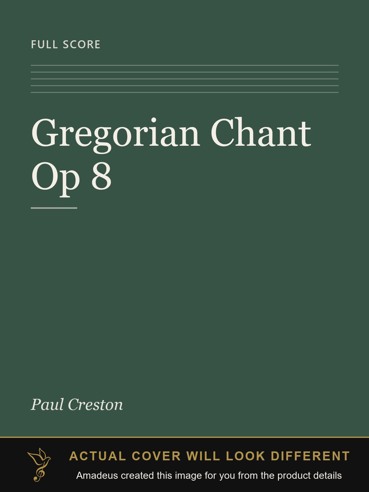 Gregorian Chant Op 8 - Amadeus created this image from the product details; the actual cover will look different