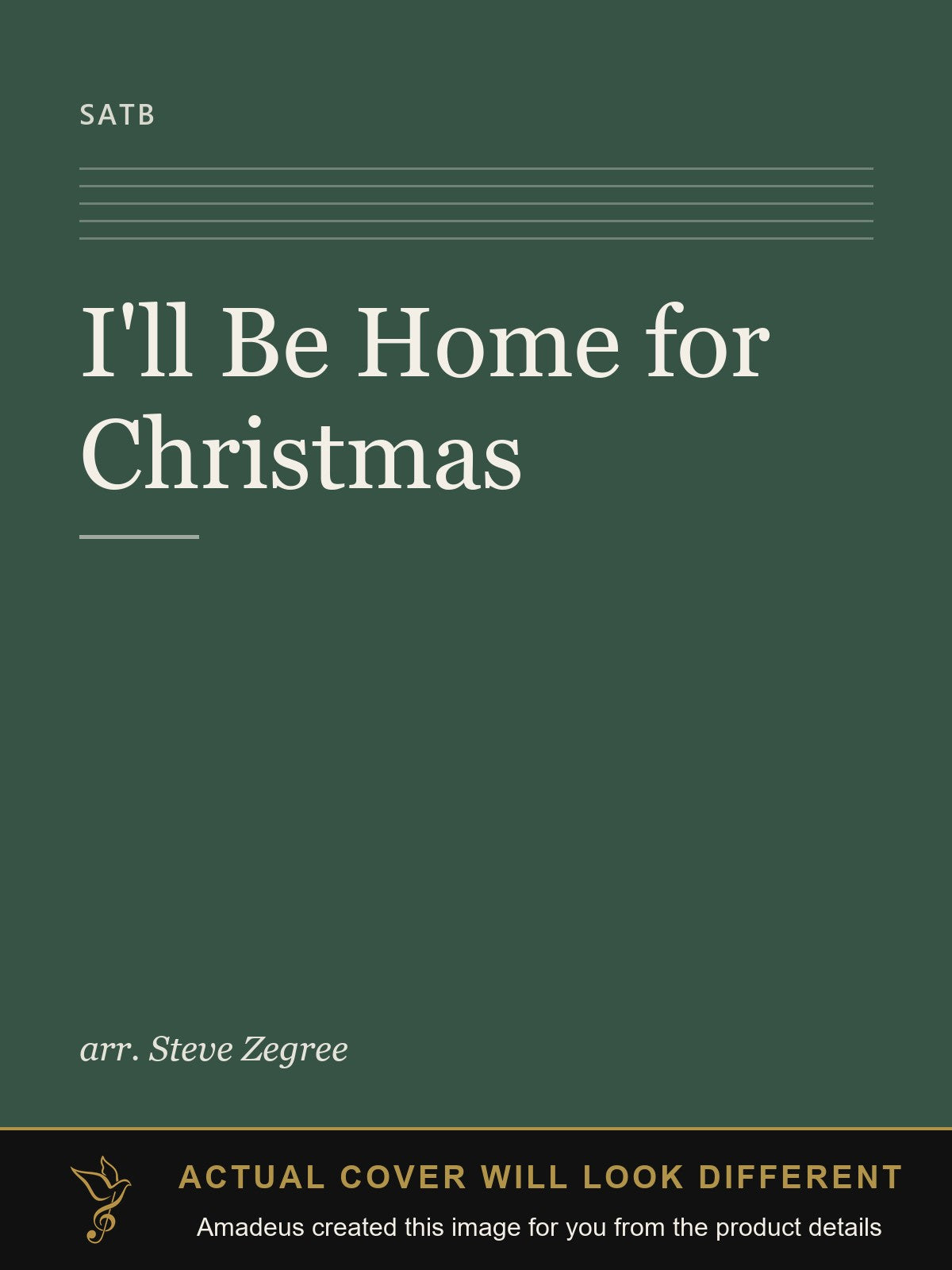 I'll Be Home for Christmas - Amadeus created this image from the product details; the actual cover will look different