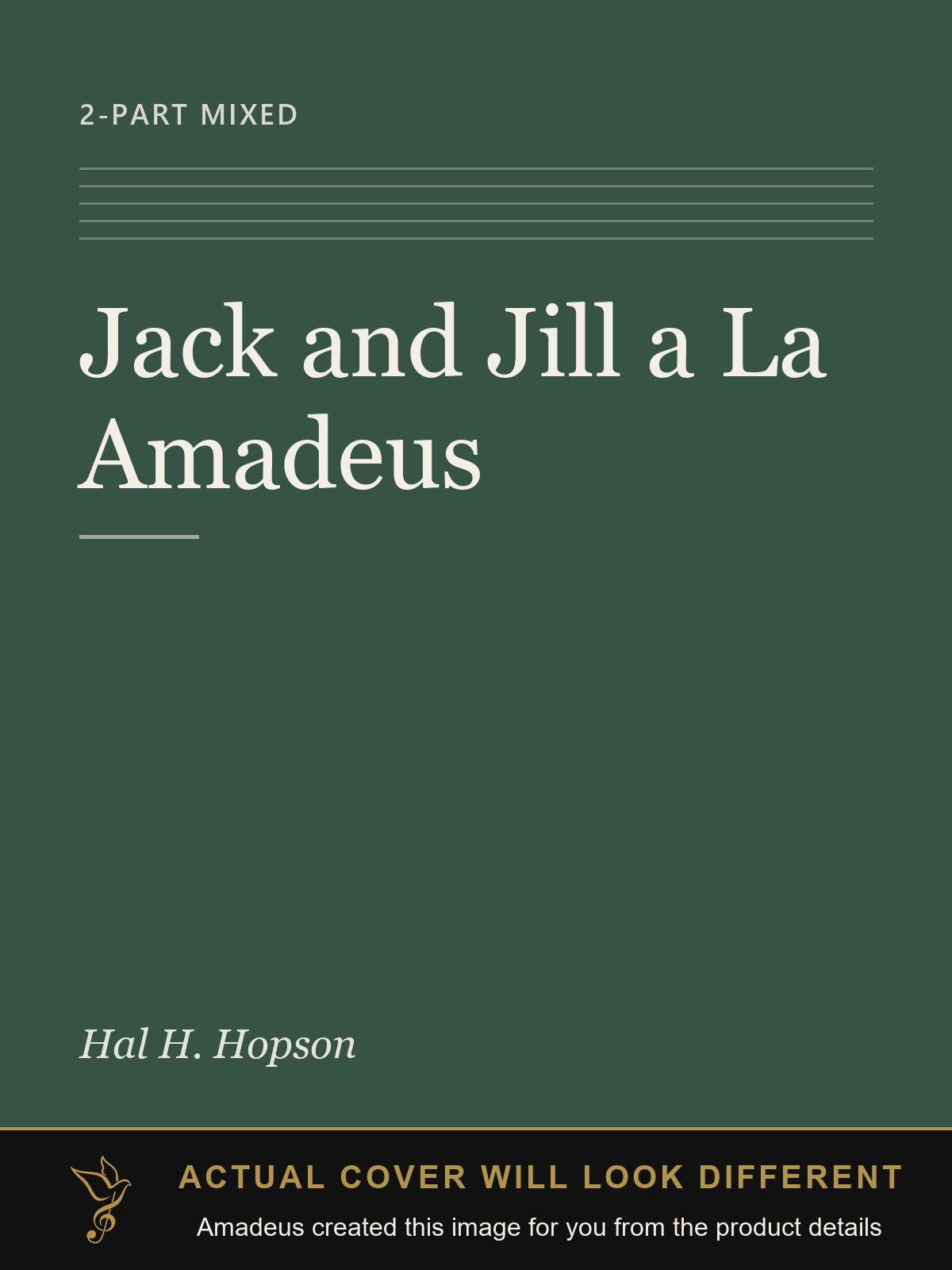 Jack and Jill a La Amadeus - Amadeus created this image from the product details; the actual cover will look different