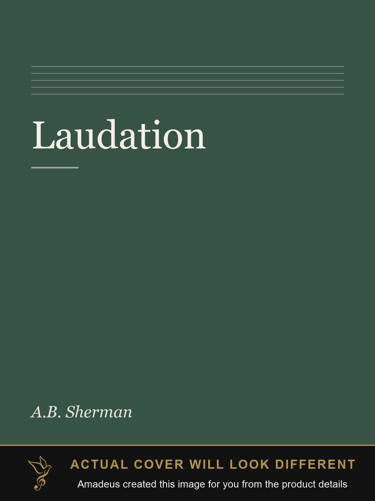 Laudation - Amadeus created this image from the product details; the actual cover will look different