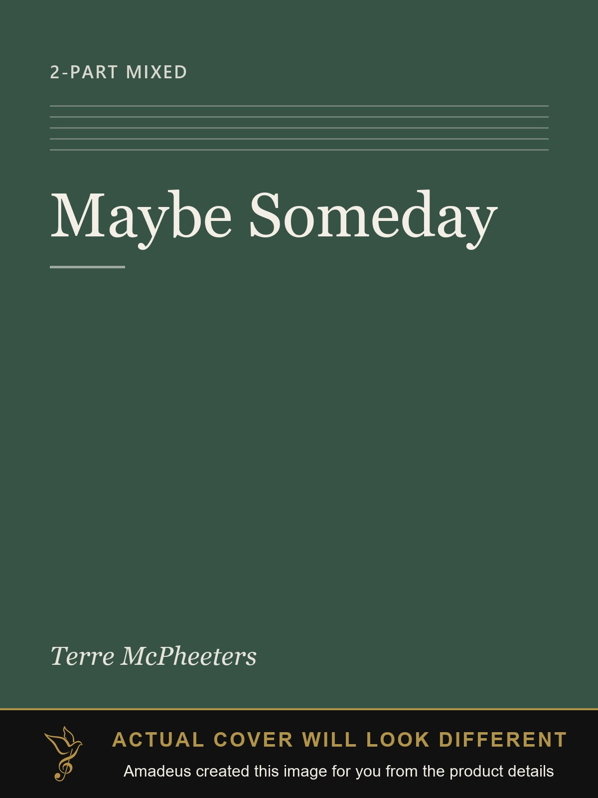 Maybe Someday - Amadeus created this image from the product details; the actual cover will look different
