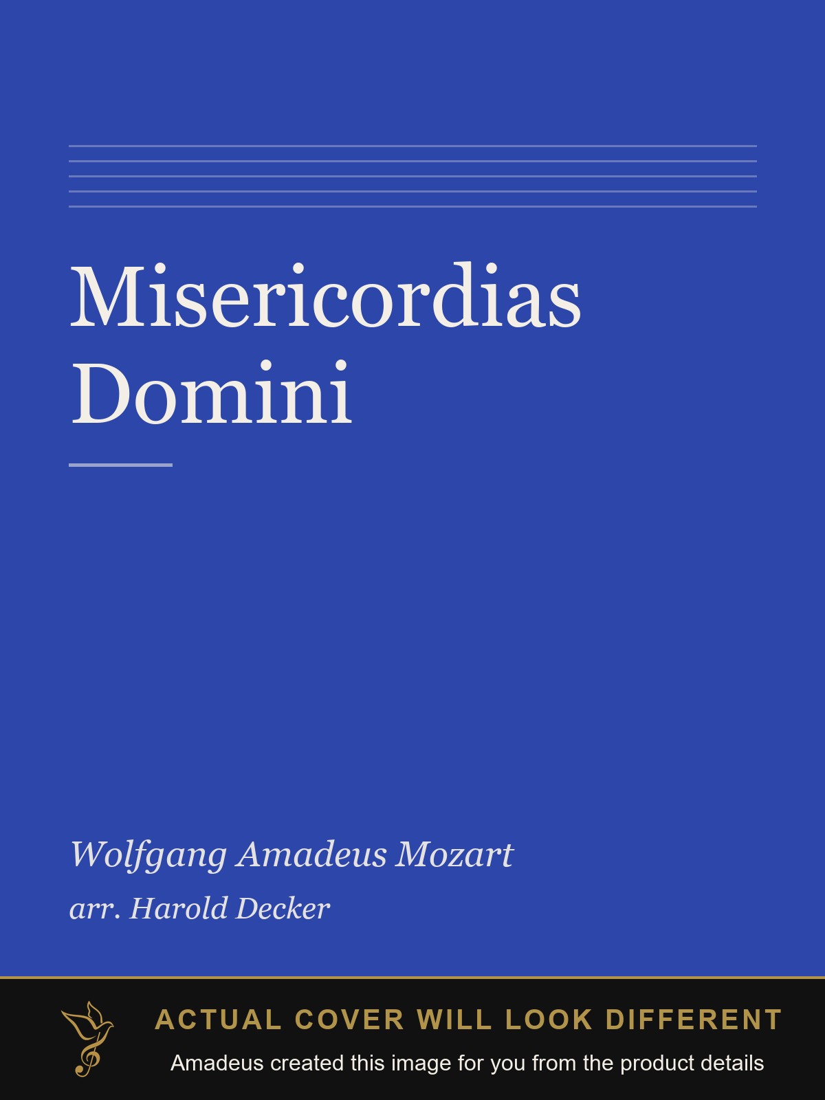 Misericordias Domini - Amadeus created this image from the product details; the actual cover will look different