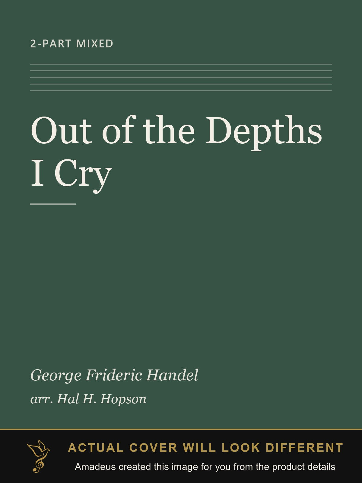 Out of the Depths I Cry - Amadeus created this image from the product details; the actual cover will look different