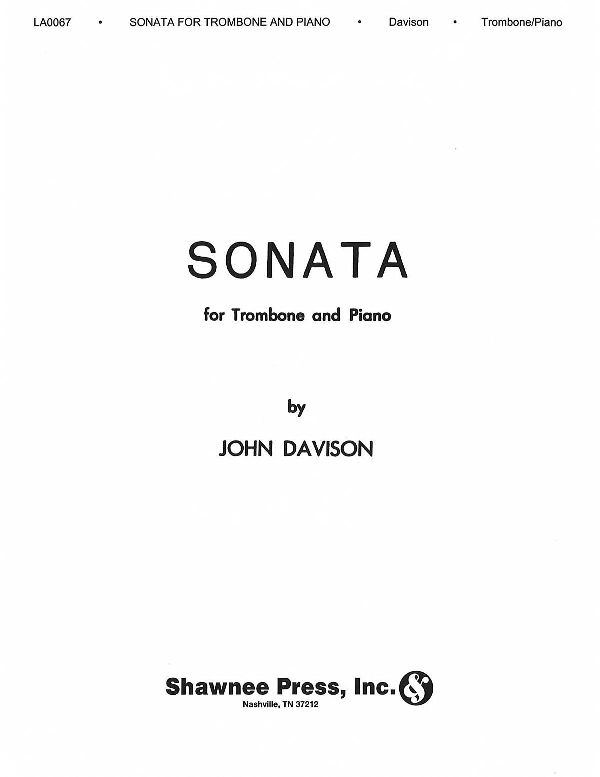 Product Cover for Sonata for Trombone