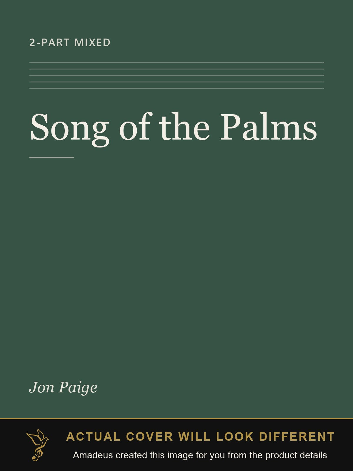 Song of the Palms - Amadeus created this image from the product details; the actual cover will look different