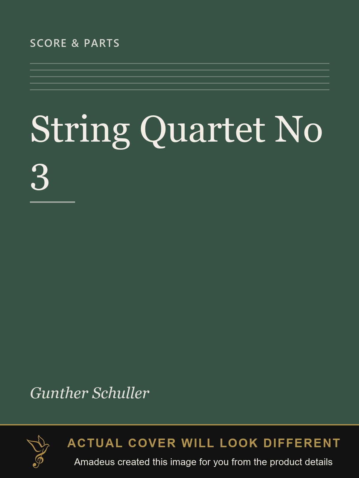 String Quartet No 3 - Amadeus created this image from the product details; the actual cover will look different