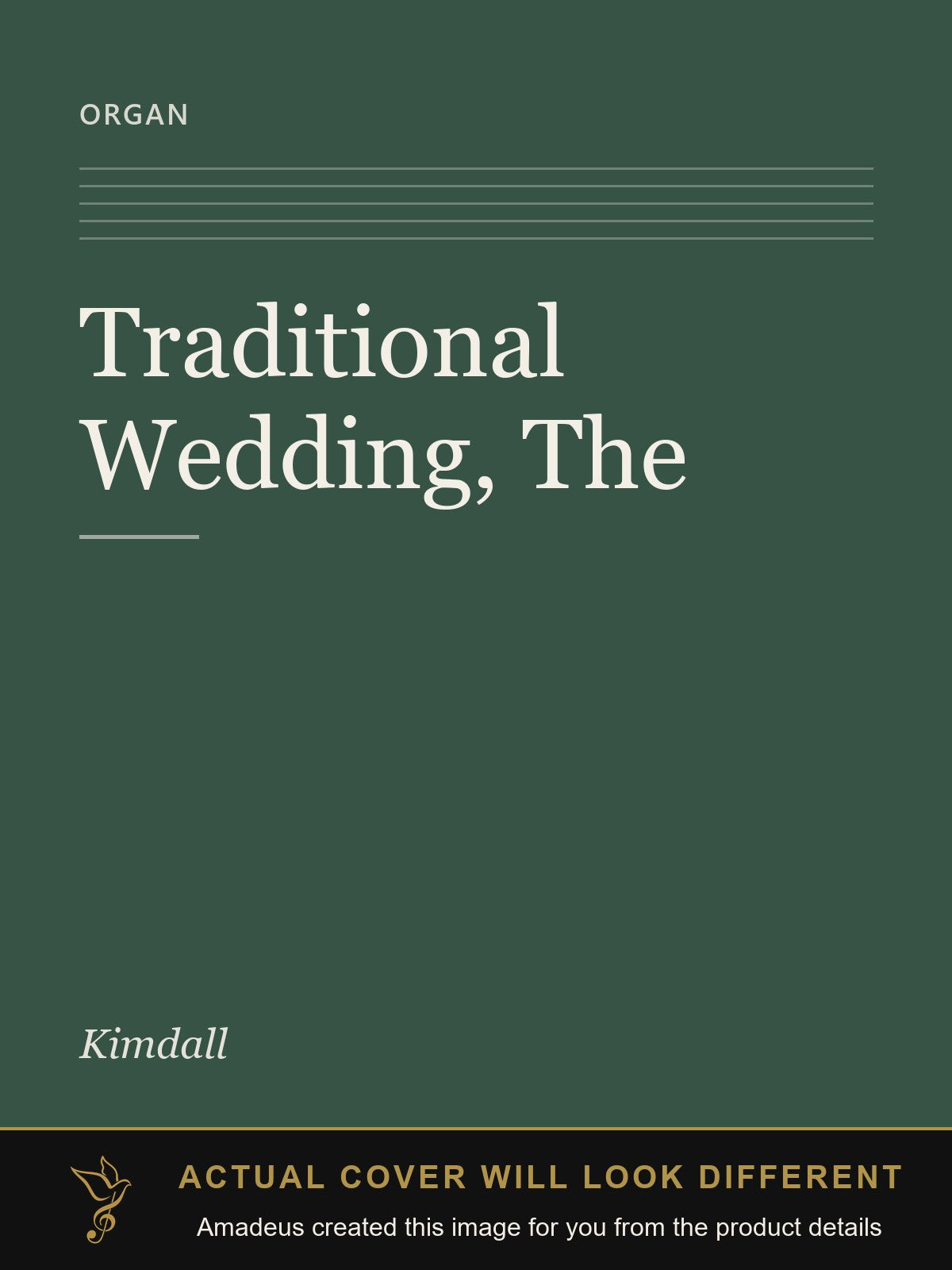 Traditional Wedding, The - Amadeus created this image from the product details; the actual cover will look different