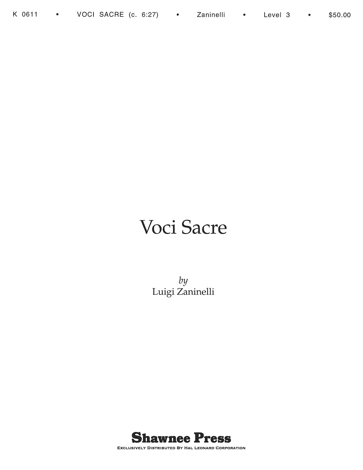Product Cover for Voci Sacre
