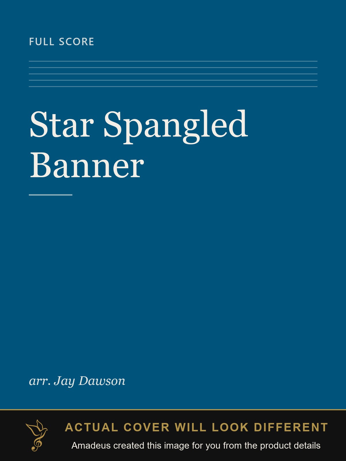 Star Spangled Banner - Amadeus created this image from the product details; the actual cover will look different