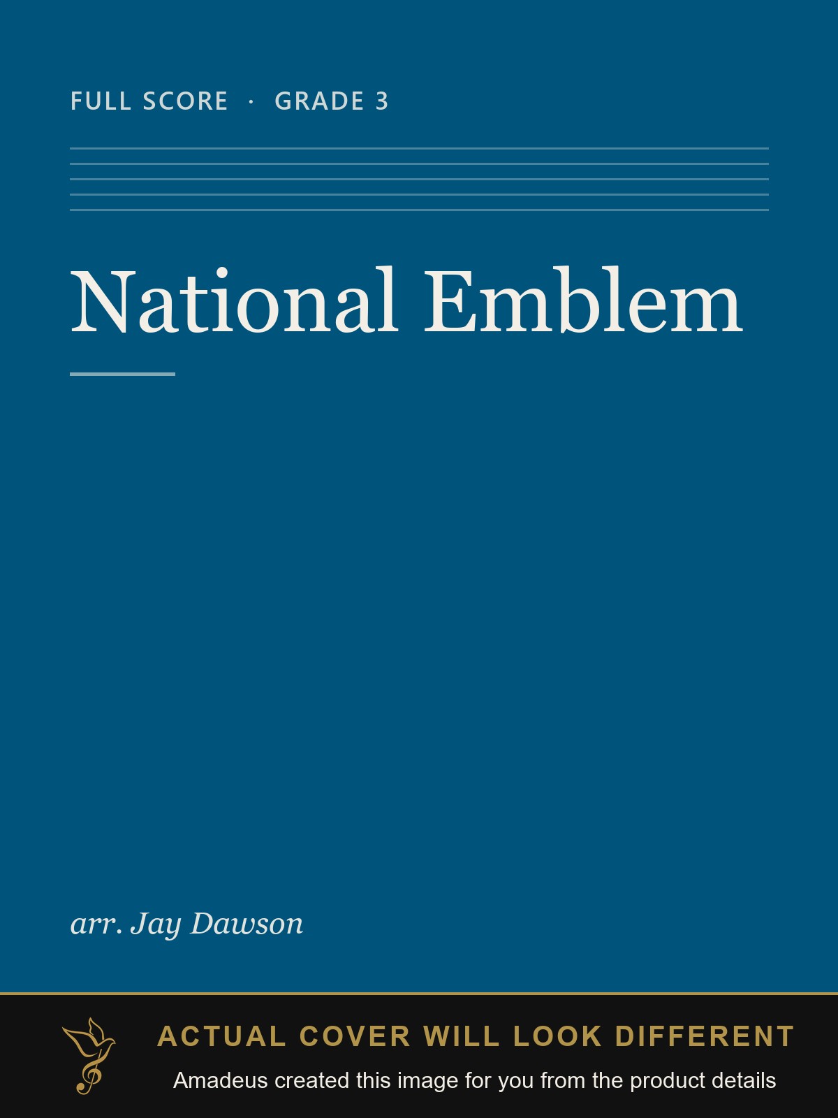 National Emblem - Amadeus created this image from the product details; the actual cover will look different
