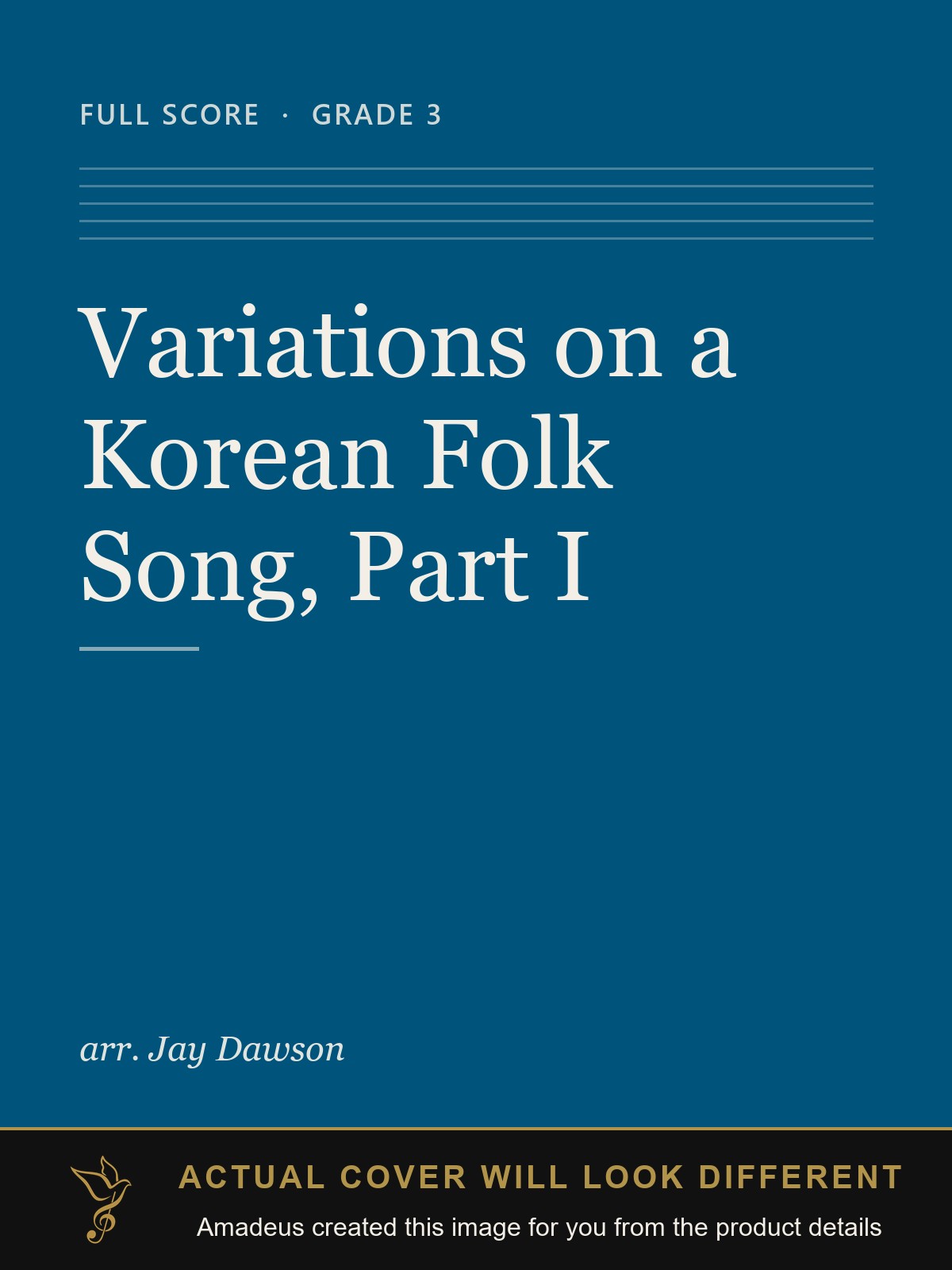 Variations on a Korean Folk Song, Part I - Amadeus created this image from the product details; the actual cover will look different