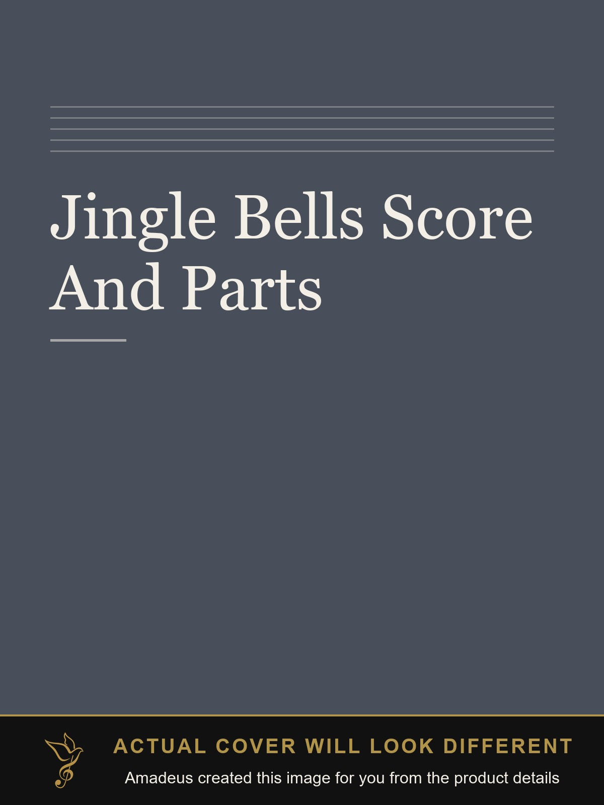 Jingle Bells Score And Parts - Amadeus created this image from the product details; the actual cover will look different