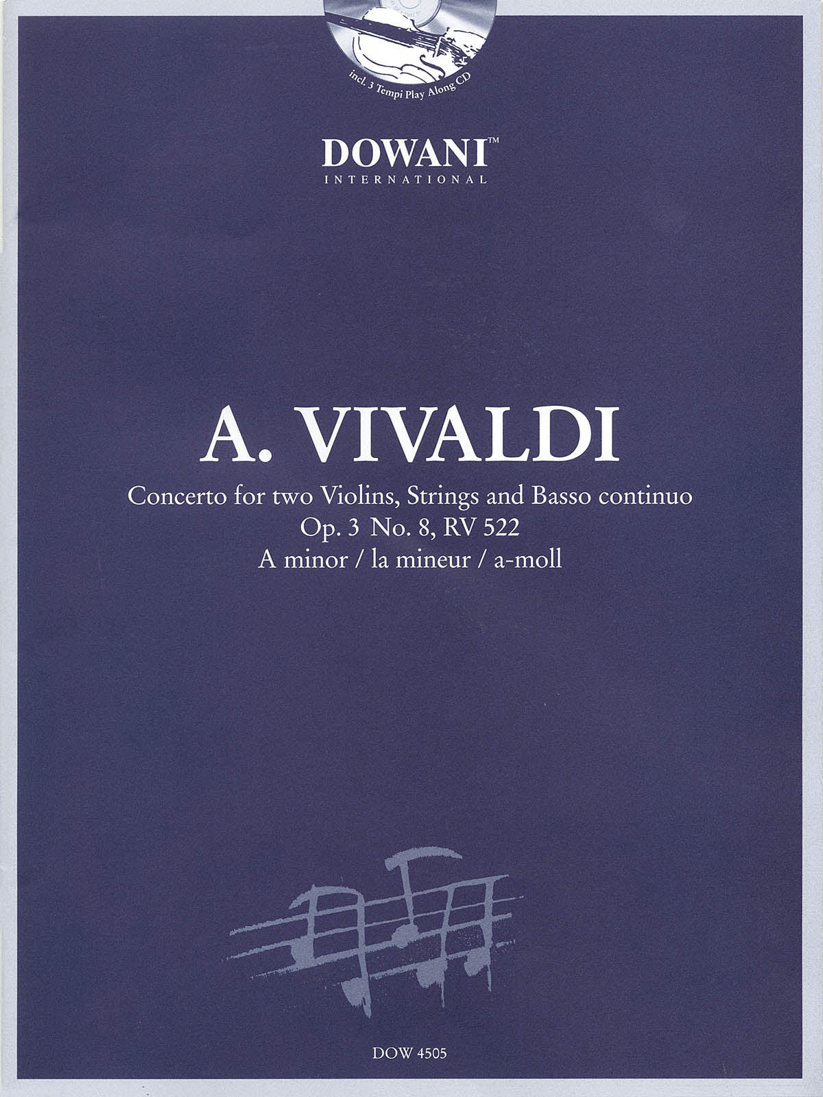 Product Cover for Vivaldi: Concerto for Two Violins, Strings and Basso Continuo in A Minor, Op. 3, No. 8, RV 522