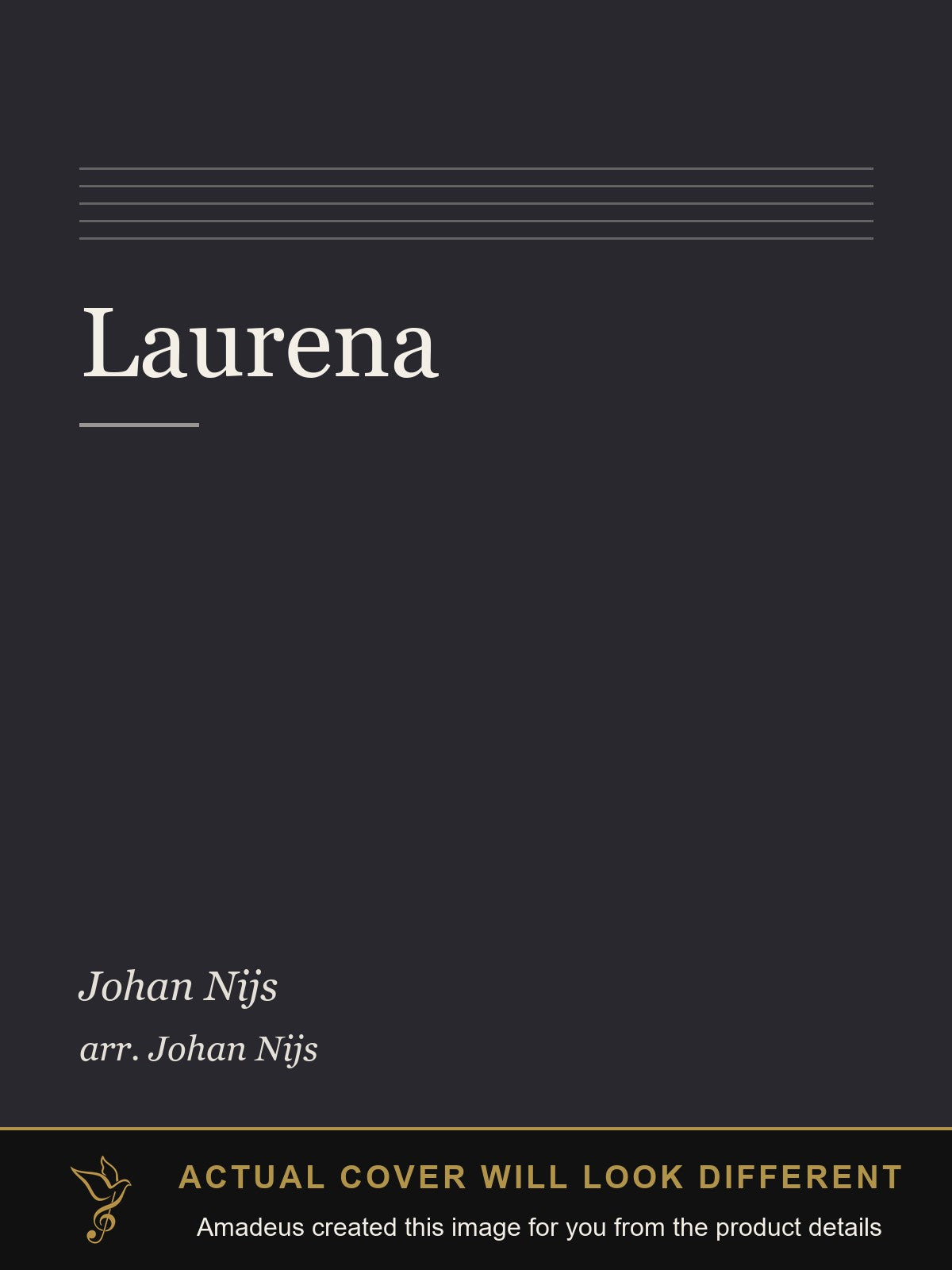 Laurena - Amadeus created this image from the product details; the actual cover will look different