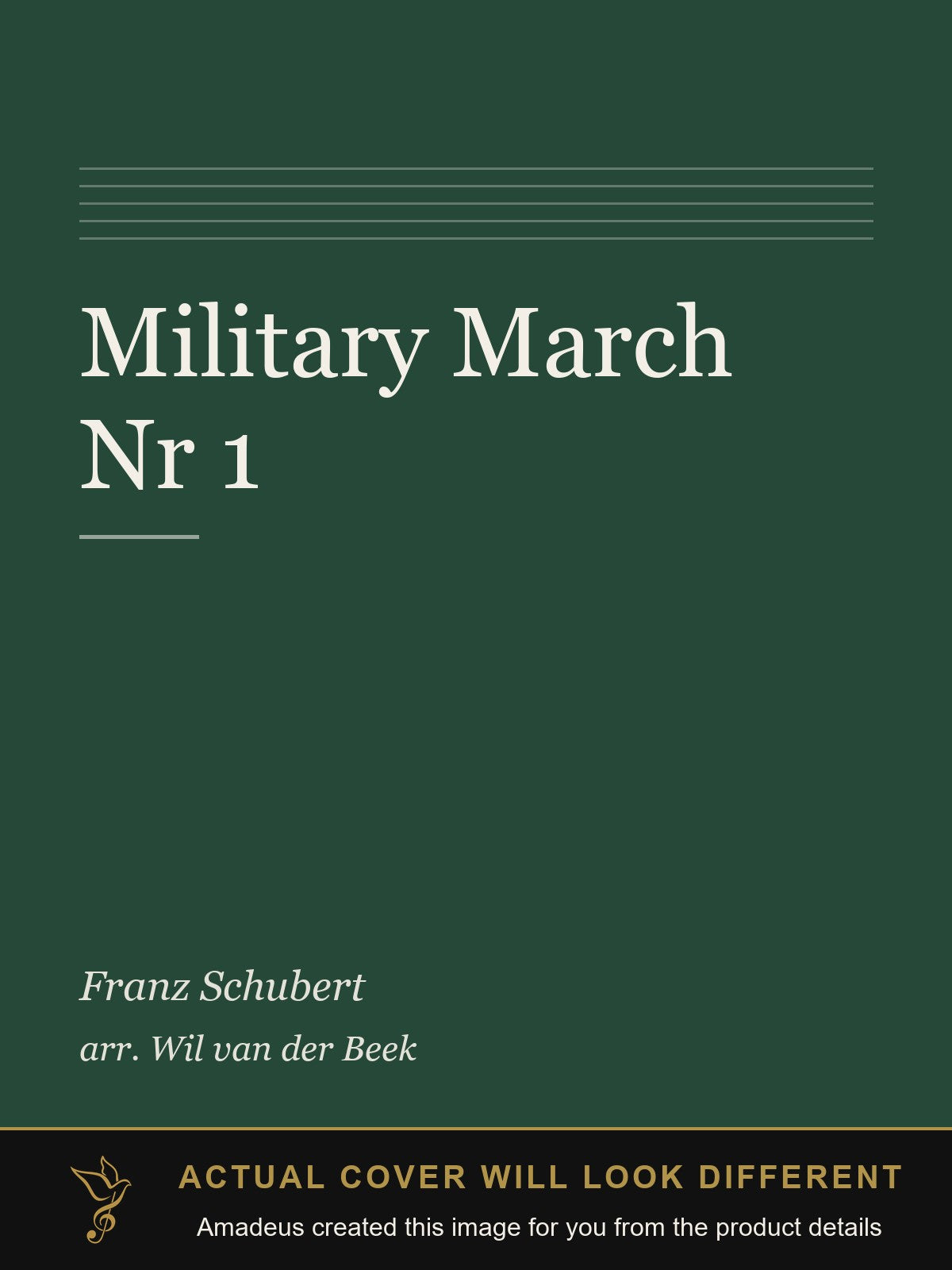 Military March Nr 1 - Amadeus created this image from the product details; the actual cover will look different