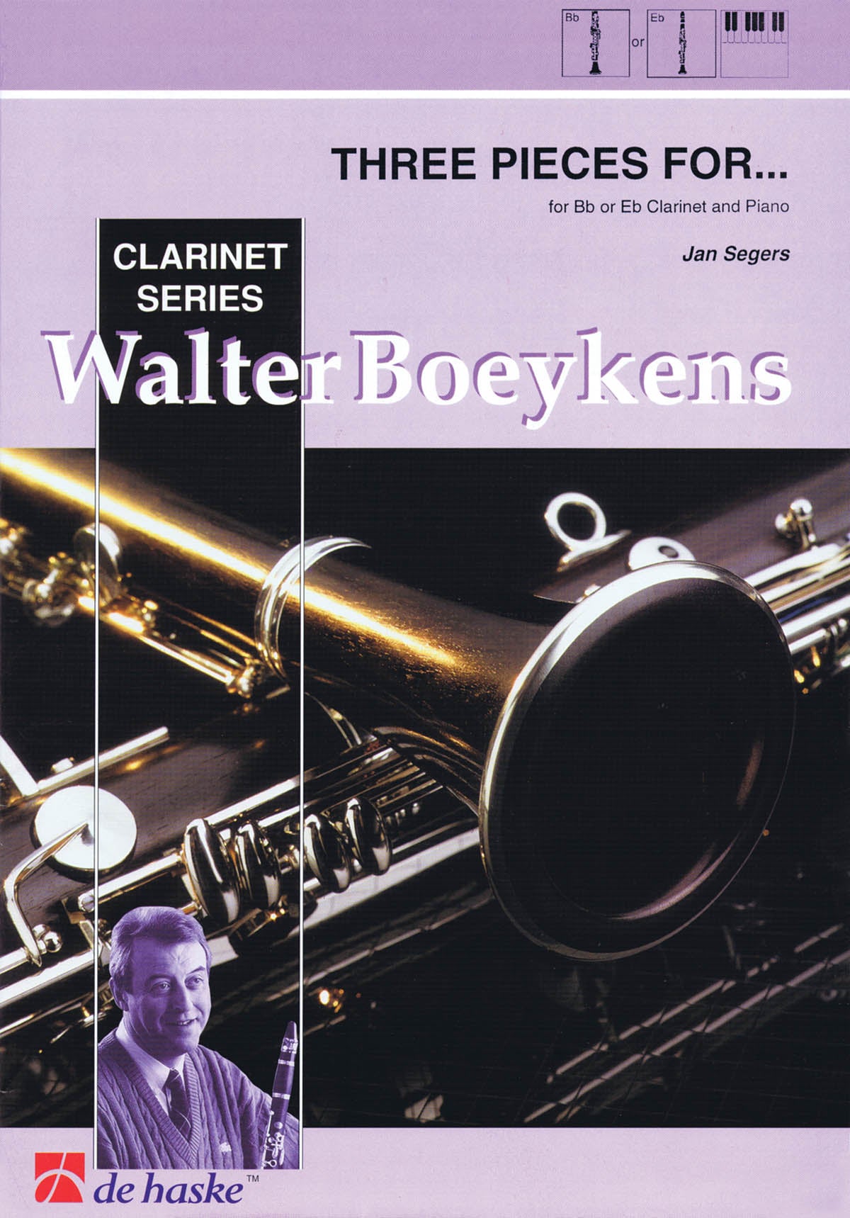 Product Cover for Three Pieces For B Flat E Flat Clarinet And Piano 3 Pieces