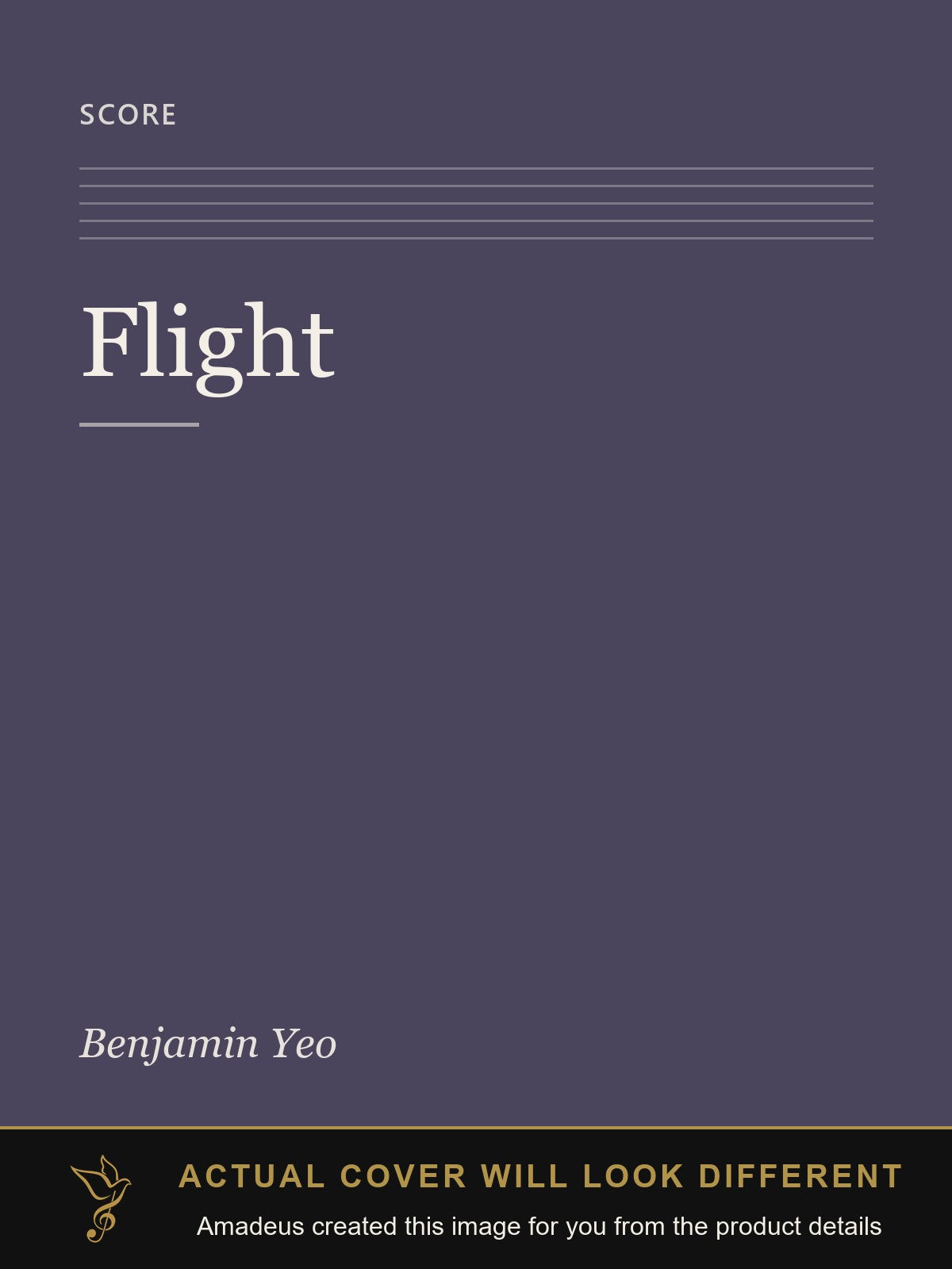 Flight - Amadeus created this image from the product details; the actual cover will look different
