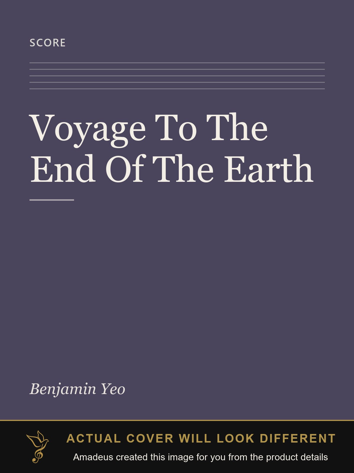 Voyage To The End Of The Earth - Amadeus created this image from the product details; the actual cover will look different