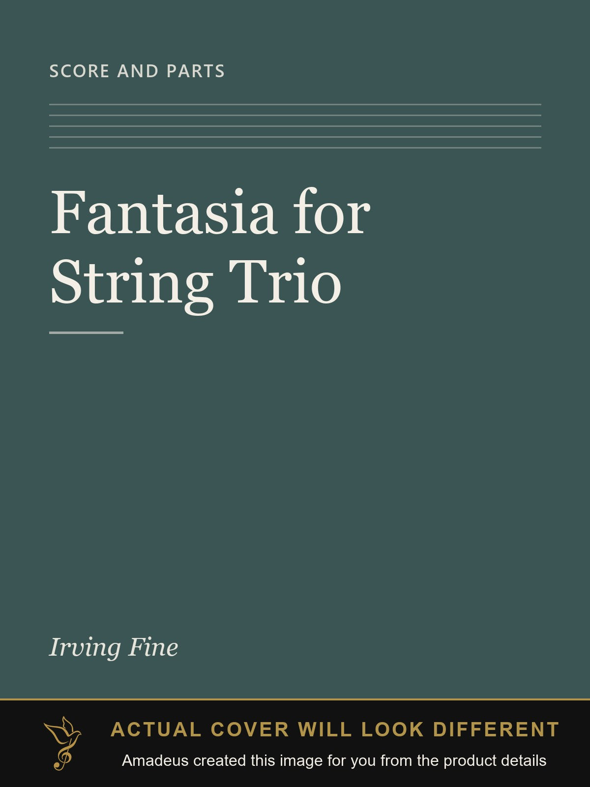 Fantasia for String Trio - Amadeus created this image from the product details; the actual cover will look different