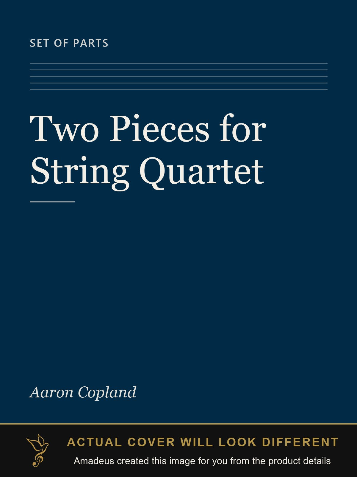 Two Pieces for String Quartet - Amadeus created this image from the product details; the actual cover will look different