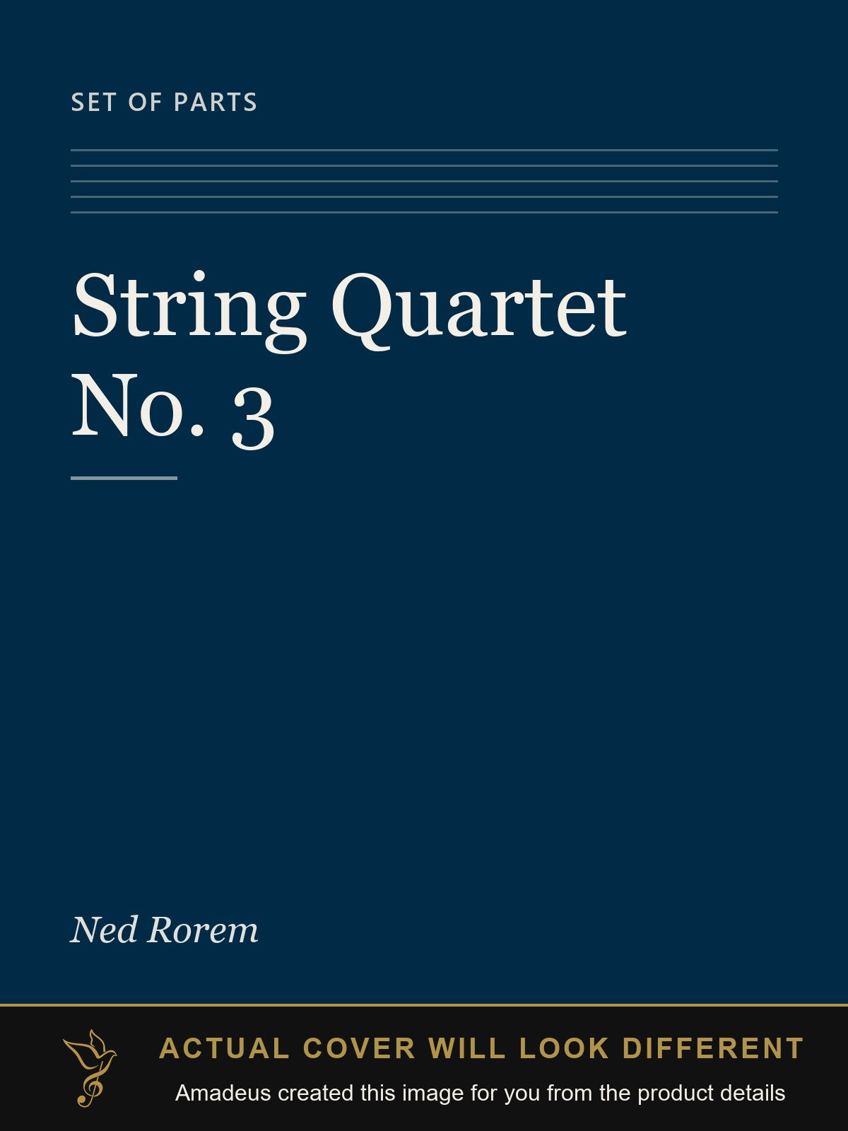 String Quartet No. 3 - Amadeus created this image from the product details; the actual cover will look different