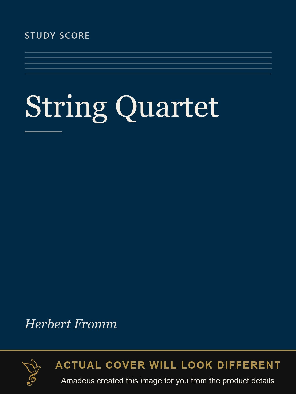 String Quartet - Amadeus created this image from the product details; the actual cover will look different