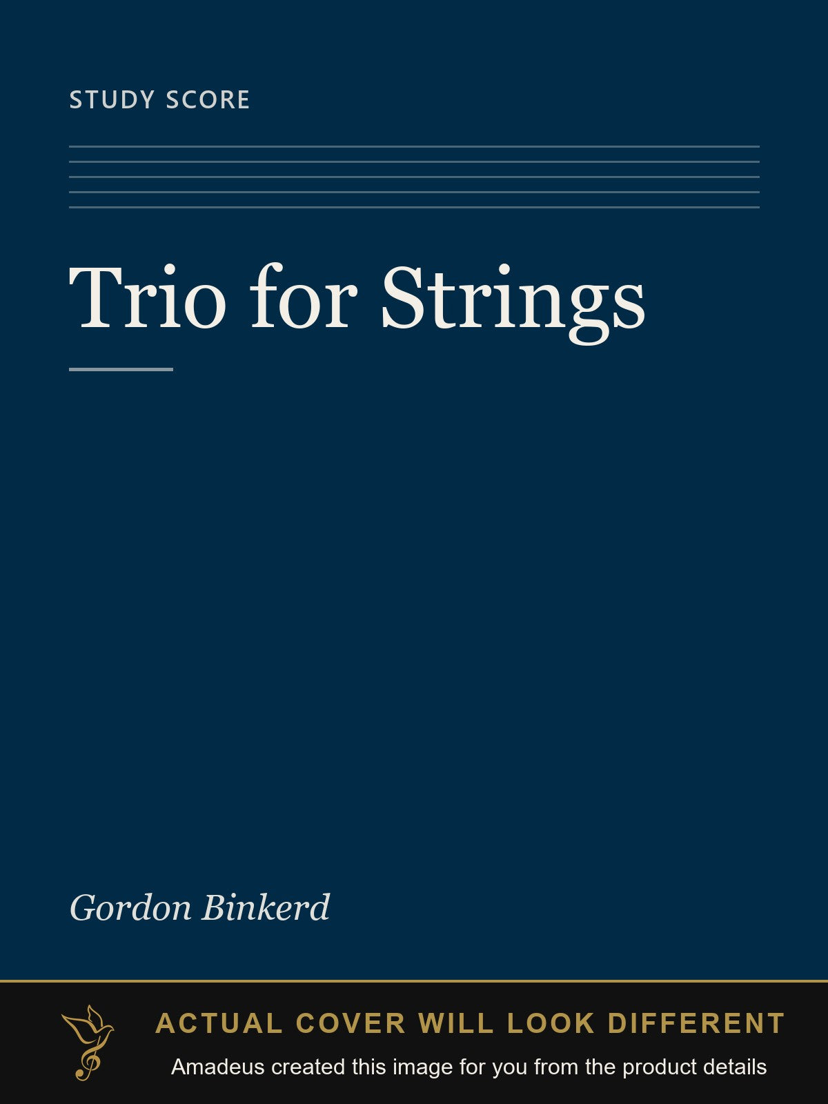 Trio for Strings - Amadeus created this image from the product details; the actual cover will look different