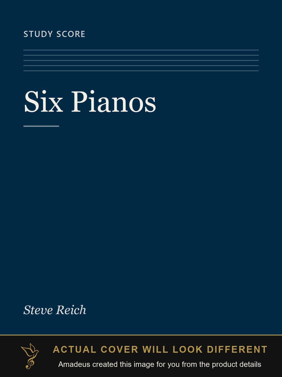 Six Pianos - Amadeus created this image from the product details; the actual cover will look different