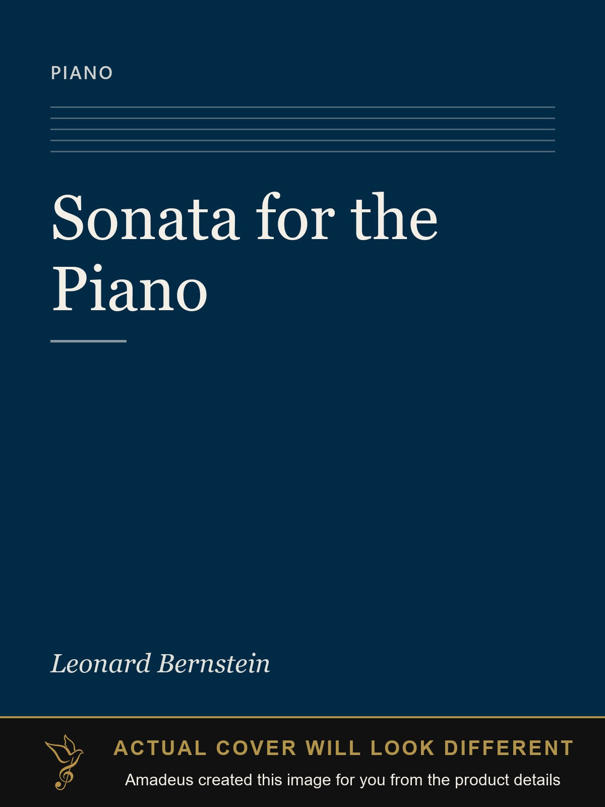 Sonata for the Piano - Amadeus created this image from the product details; the actual cover will look different