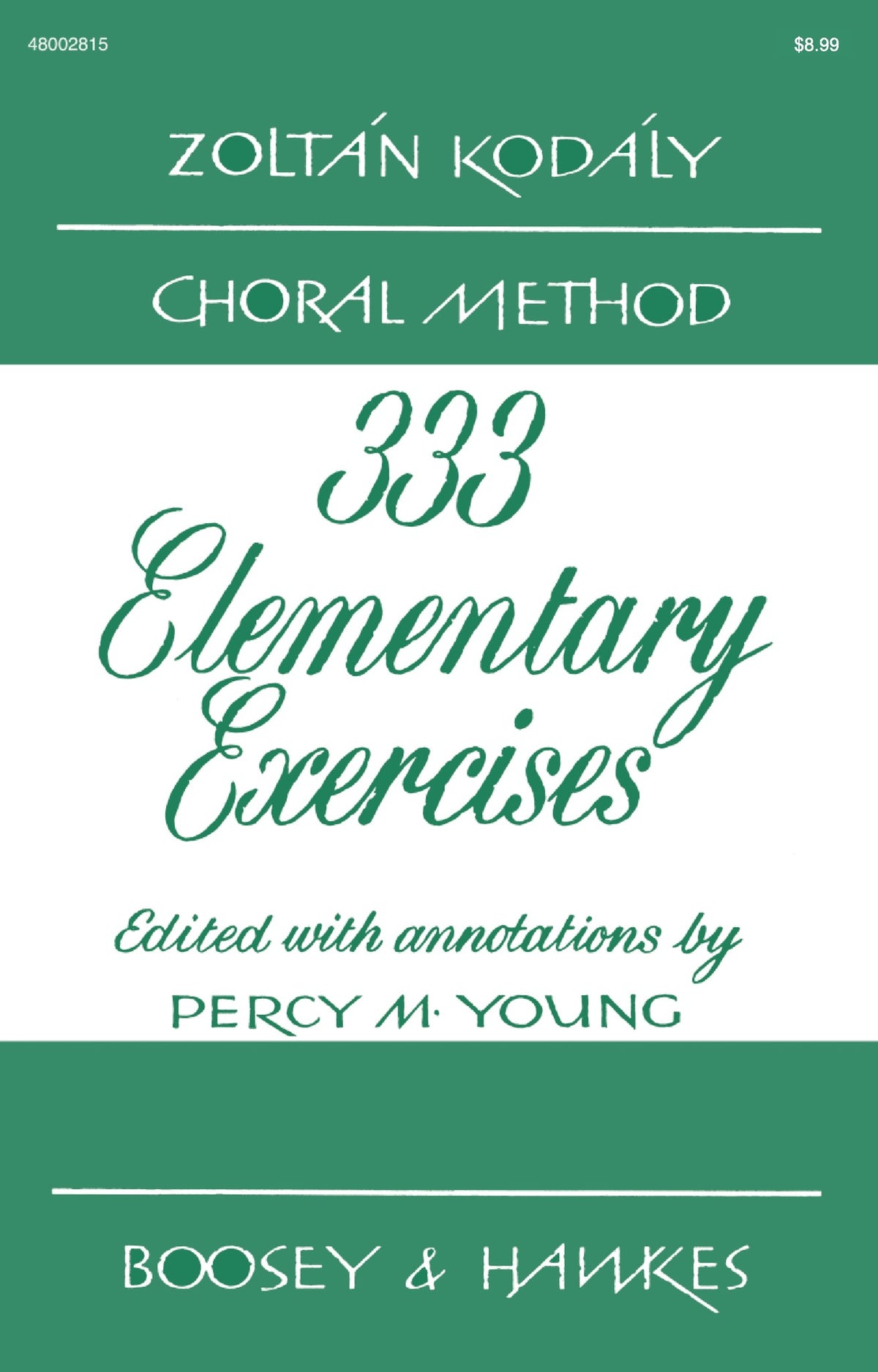 Product Cover for 333 Elementary Exercises in Sight Singing