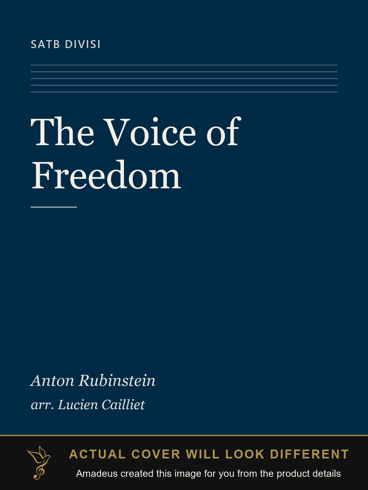 The Voice of Freedom - Amadeus created this image from the product details; the actual cover will look different