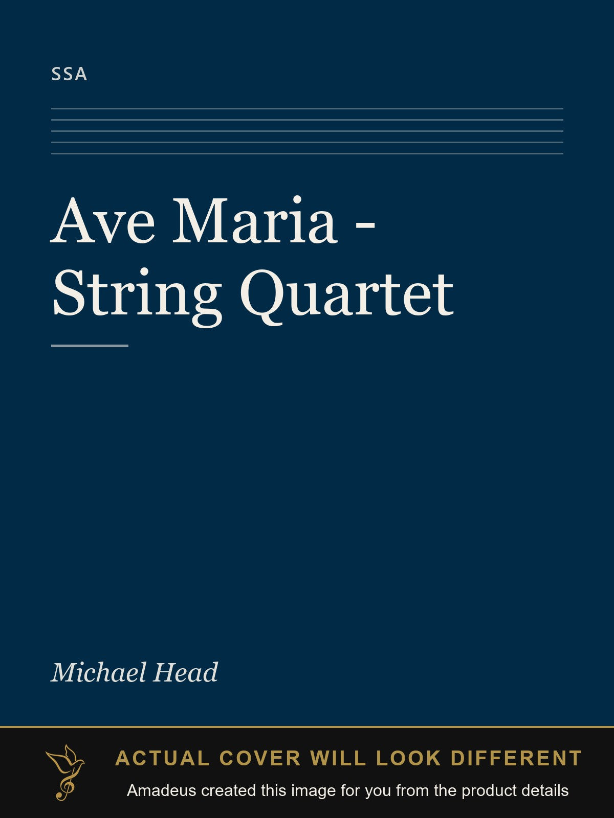 Ave Maria - String Quartet - Amadeus created this image from the product details; the actual cover will look different