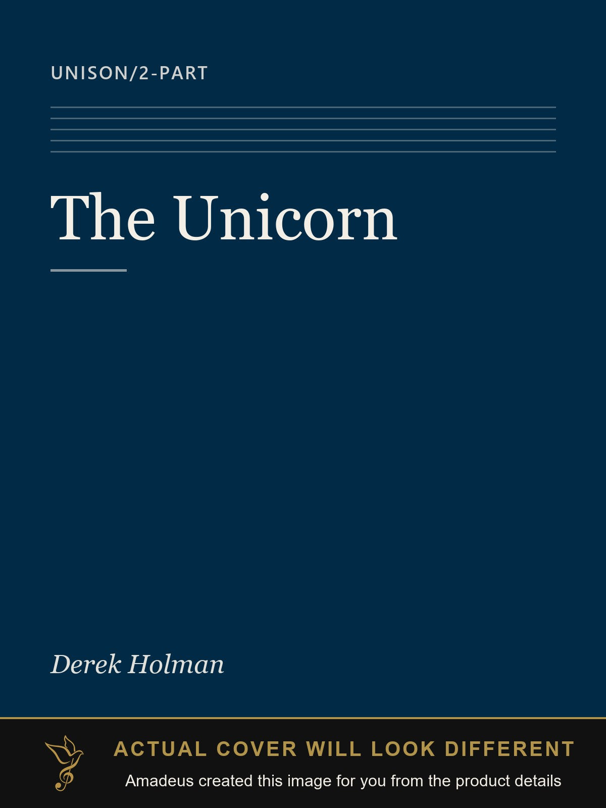 The Unicorn - Amadeus created this image from the product details; the actual cover will look different