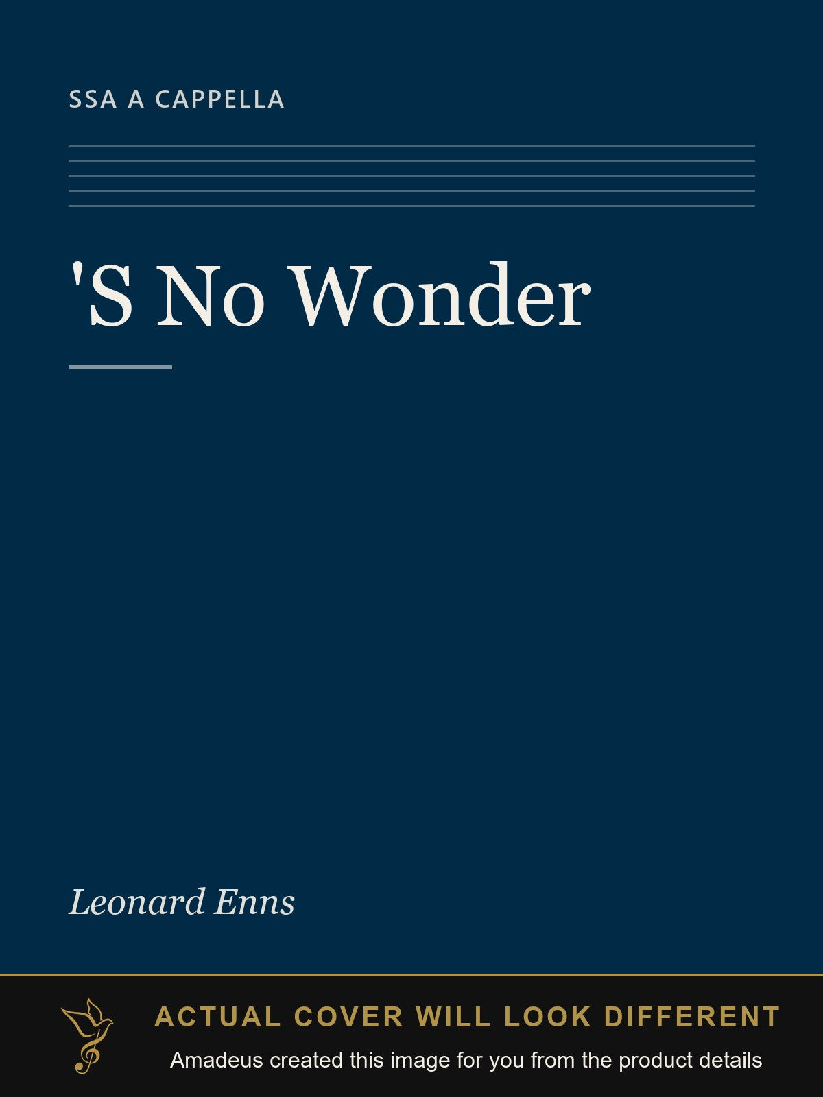 'S No Wonder - Amadeus created this image from the product details; the actual cover will look different