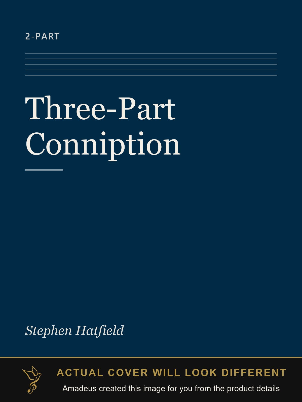 Three-Part Conniption - Amadeus created this image from the product details; the actual cover will look different