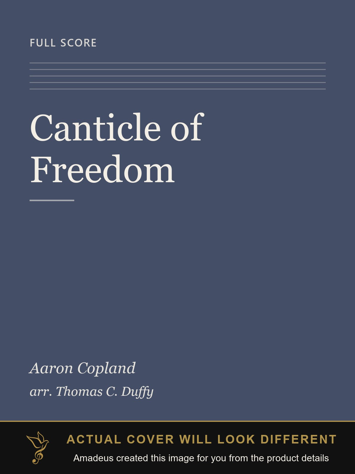 Canticle of Freedom - Amadeus created this image from the product details; the actual cover will look different